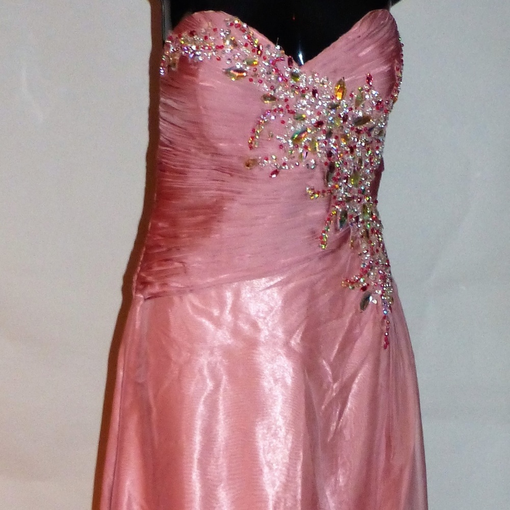 Dusty Rose Bicici Coty Size 12 Formal Dress